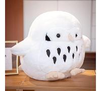 JOSON Owl Animal Plush Children's Pillow, Super Soft owl Pillow, Cute Furry owl Plush Toys, Boys Daughter Christmas, Birthday Gifts. (White)