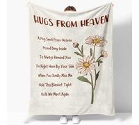 JOSOSO Bereavement Gifts Blanket 50”X60”, Memorial Remembrance Sorry for Your Loss Gifts, Grief Remembrance Condolence Sympathy Gift, Hug From Heaven Gift for Her Him Friend Throw