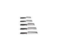 Jospeh Joseph Duo 5 Piece Elevate Kitchen Knife set, Japanese Stainless Steel blades, includes Paring, Serrated and Chef's knife with protective