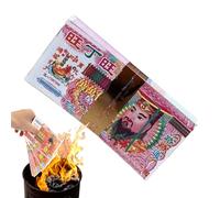 Joss Ancestor Money Card, Chinese Money for Ancestors, 100 Sheets Traditional Banknotes 'Afterlife' Sacrificial to Strengthen the Spiritual in Rituals