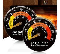 JossaColar Wood Stove Thermometer Log Burner Thermometer Magnetic, Flue Thermometer Log burner Temperature Gauge, Log Burner Accessories (2pcs, multicolor)