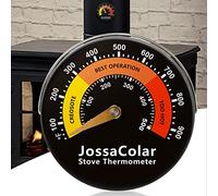 Jossacolar Log Burner Thermometer Magnetic Wood Stove Thermomter Flue Thermometer Log Burner Temperature Gauge Log Burner Accessories Firepalce Tool Sets