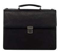 Jost business bag with laptop compartment Glasgow Briefcase 2C Black