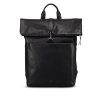 Jost Glasgow Daypack RFID protection Genuine Leather 42 cm Laptop compartment black