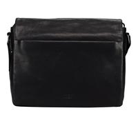 Jost Glasgow Briefcase RFID protection Genuine Leather 34 cm Laptop compartment black
