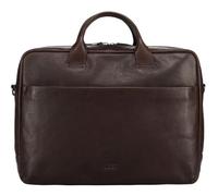 Jost Leather laptop bag briefcase with laptop compartment Glasgow Business Bag 2C Brown dark brown
