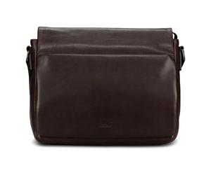 Jost London Messenger Genuine Leather 34 cm Laptop compartment brown