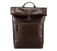 Jost Lund Business backpack Genuine Leather 44 cm Laptop compartment brown
