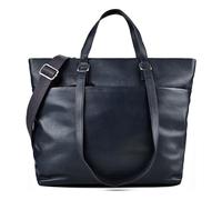 Jost Lysa Business shopper bags Leather 36 cm Laptop Compartment blue