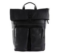 Jost Stockholm backpack leather 45 cm laptop compartment black