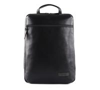Jost Stockholm backpack leather 46 cm laptop compartment black