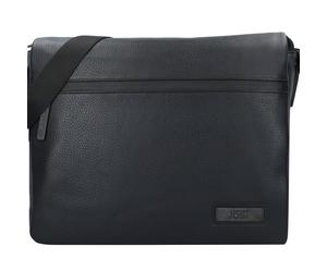 Jost Stockholm Messenger bag leather 38 cm laptop compartment black