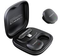 JOSTART Mini Wireless Lavalier Microphone, USB-C, AI Noise Cancelling, Dual Mic System, 48kHz/16bit, Black