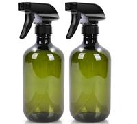 Josteve Cleaning Spray Bottles Hair Water Spray Bottle Plants Mister Sprayer Durable Trigger, Refillable, Clear Plastic 2x 500ml (3Pcs Misting Head) Empty Gardening Atomizer Hair Mister Mist