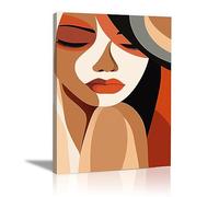 JOSUE Black,orange Canvas Wall Art Pictures For Wall Decorations Canvas Wall Art Pictures,Posters Wall Decoration For Living Room Bathroom Pictures Wall Art - 20x30cm(8"x12") Framed