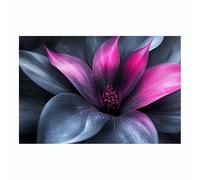 JOSUE Romantic Flower Scene Canvas Art Elegant Print for Living Room, Bedroom, Dining Room, or Home Office Modern Decor,Nature Inspired Home Decoration(Purple 13)-50x70cm Unframed
