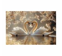 JOSUE Silver Canvas Wall Art Shiny Animals Prints Poster for Living Room Bedroom Home Office Wall Decorations(Gold 81)-30x45cm Unframed