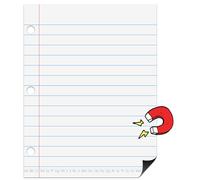 Joswisch Dry Erase Giant Sized Magnetic Notebook Paper, Handwriting Lined Paper for Classroom Whiteboard Accessories, Dry Erase Notebook Teaching Aids, Homeschool Teaching Supplies 17" x 22"