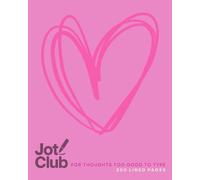Jot Club 8x10” Lined Notebook - 200 Pages, Heart Pastel Design - Aesthetic Journal for Writing, Notes, and Ideas - Soft Gloss Cover Stationery: For thoughts too good to type