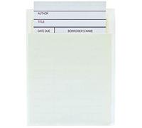 Jot & Mark Library Book Card and Pocket Holder Kit for Catalogs, Checkouts - Set of 100 each
