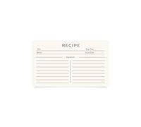 Jot & Mark Recipe Cards 3x5 Inches Blank Double Sided, 50 Count (Modern)