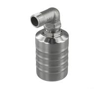 Jotekonoby 1/2 Inch Ball Valve DN15 SUS304 Stainless Steel Floating Ball Valve for Water Tank Automatic Water Level Control High Temperature Resistant 4 Point