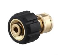 Jotekonoby 1/4 Inch Quick Connect Female to M22 14mm/15mm Adapter for Electric Pressure Washers, 3/8 QD Female Connector, High-Pressure Washer Fitting,(1/4)
