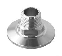 Jotekonoby 1.5in TC Tri Clamp Adapter, Tri-Clover to 1/2 Inch Male for NPT Fitting, Sanitary Stainless Steel Pipe Connector for Pneumatic Hydraulic Systems