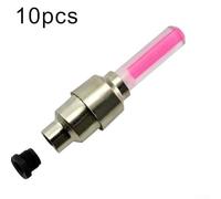 Jotekonoby 10 Pack Motion Activated Red/blue/yellow/green Bicycle Valve Stem Durable Lights for Ultra Easy Vibrant Carry 16g Each 4 to Colors for Led (10PCSRED)