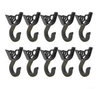 Jotekonoby 10pcs Open Anchors Cord Hooks for Tent Duty Canopy and Heavy Plastic Lanyard End Having Variable Wind Rope Fasteners Compatible