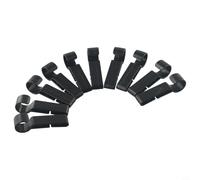 Jotekonoby 10Pcs Plastic Helmet Clips Headlamp Hard Hat Safety Cap Hook(10pcs)