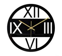 Jotekonoby 12 Inch Acrylic Wall Clock Silent Non Ticking Decorative Round for Home Office Bedroom Black 30x30cm(CC311)
