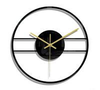 Jotekonoby 12 Inch Acrylic Wall Clock Silent Non-Ticking for Home Office Bedroom Black Round 30x30cm(CC306)