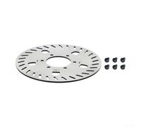 Jotekonoby 140mm Floating For Bike Disc Brake for with 6 Bolts, Compatible with Road For Bike Ebike Mountain and Folding Bicycles, Stainless Steel and Aluminum(White 2)