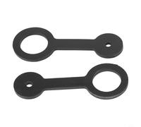 Jotekonoby 2-Pack Black Silicone RV Shower Door Travel Latch Strap for Camper Trailer and, Replacement Part No. 0273349 / F100158276