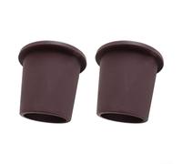 Jotekonoby 2 Pack Rubber Patio Table Umbrella Hole Ring Insert, 38Mm Cone Wedge Holder For Garden Deck Picnic Beach Umbrella Pole Support, Brown