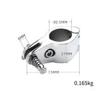 Jotekonoby 2 Pcs 316 Stainless Steel Fitting Jaw Slide for Bimini Top 22mm Marine Mount Rail Grade Hardware for Boat or Yacht Canopy Frame Hinged (30MM)