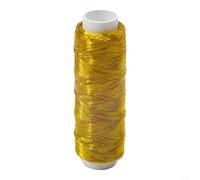 Jotekonoby 200 Meter Silver Gold Sewing Thread, Sewing Thread, Portable Embroidery Thread, For Embroidery, Knitting, Various Handmade Projects(1 gold thread)