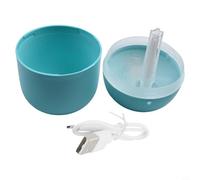 Jotekonoby 220ml USB Cool Mist Humidifier and Aroma Diffuser with 7-Color Night Light, Quiet Portable Mini Air Moisturiser for Bedroom, Office or Car, Automatic Shut-Off,(Green)