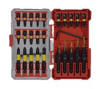 Jotekonoby 26-Piece For Impact Driver Bit Set with Screwdriver Bits, Countersunk Drill and Magnetic Holder for Woodworking and Heavy Duty Tasks