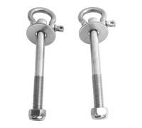 Jotekonoby 2pcs Heavy Duty Power Rack Attachments for Squat Racks & Smith Machines, Steel Resistance Band Hooks with Adjustable Swing Hook, 400kg Load