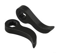 Jotekonoby 2pcs Pry Bar Wrench Adapter Crowbar Adapter, Pry Bar Wrench Adaptor Head Set for Half Shaft Removal 1/2inch 3/8in, Construction