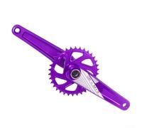 Jotekonoby 3-Bolt For Bike Crankset 34T Single Narrow Wide Chainring with 68mm Bottom Bracket for 9-12 Speed Systems, Aluminum Alloy Crank Arms, 170mm Crank Length(Purple)