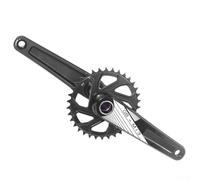 Jotekonoby 3-Bolt For Bike Crankset 34T Single Narrow Wide Chainring with 68mm Bottom Bracket for 9-12 Speed Systems, Aluminum Alloy Crank Arms, 170mm Crank Length(Black)