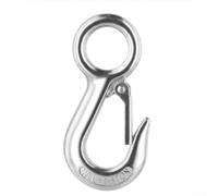 Jotekonoby 304 Stainless Steel Lifting Hook Heavy Duty Chain Hook With Fast-Release Mechanism Polished Cargo Tow Hook For Kayaking Canoeing And Industrial Towing Applications(0.5T-207g)