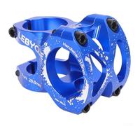 Jotekonoby 318mm Mountain Riser Bike Handlebar Control Stem Degree Cnc Machined 0 for Short Stem 6061 Aluminum Alloy Portable Strong for Sensi for (BLUE)