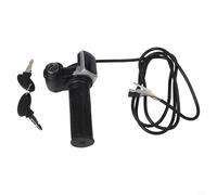 Jotekonoby 36v 48v 60v Electric Scooter Throttle Grip with Key Lock Plus Power Indicator Metal Plus Plastic Handlebar Control Compatible with E (48V)