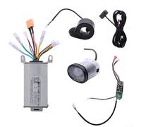 Jotekonoby 36v 500w Electric Scooter Controller Kit Front Board Cruise 17a Dashboard Display Accelerator with Tail and Lights Control B