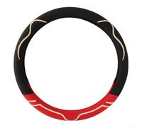 Jotekonoby 38cm Non-Slip Breathable Ice Silk Cartoon Steering Wheel Cover for Car, Fit for Most Standard Steering Wheels, Red(A)