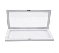 Jotekonoby 3D Floating Frame Jewellery Display for Protection Transparent Box 230 * 110 * 20mm(White)